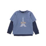 エッフェル塔ロゴ半袖Tシャツ+袖ラインロゴ長袖Tシャツセット | BeBe | 詳細画像8 
