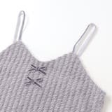 シャギーニットキャミビスチェ+テレコハイネック長袖Tシャツセット | BeBe | 詳細画像15 