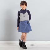 シャギーニットキャミビスチェ+テレコハイネック長袖Tシャツセット | BeBe | 詳細画像3 