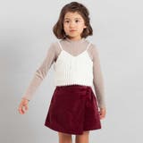 シャギーニットキャミビスチェ+テレコハイネック長袖Tシャツセット | BeBe | 詳細画像6 