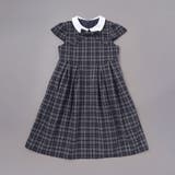 ボレロ+リボンタイ付きチェックワンピースセット(110~130cm) | BeBe | 詳細画像11 