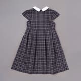 ボレロ+リボンタイ付きチェックワンピースセット(110~130cm) | BeBe | 詳細画像12 