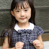 ボレロ+リボンタイ付きチェックワンピースセット(110~130cm) | BeBe | 詳細画像6 