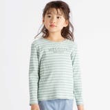 ラメジョーゼットシャーリングキャミ+リブボーダー長袖Tシャツセット(90~160… | BeBe | 詳細画像5 
