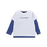 ボーダー半袖Tシャツ+長袖Tシャツセット(90~160cm) | BeBe | 詳細画像7 