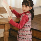 【お揃い】ジオメトリックロゴジャガードワンピース(90～140cm) | BeBe | 詳細画像3 