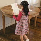 【お揃い】ジオメトリックロゴジャガードワンピース(90～140cm) | BeBe | 詳細画像4 