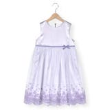 チュールレース+サテンワンピース(110~130cm) | BeBe | 詳細画像10 