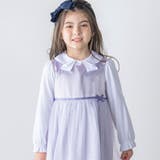 チュールレース+サテンワンピース(110~130cm) | BeBe | 詳細画像3 