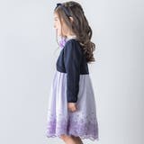 チュールレース+サテンワンピース(110~130cm) | BeBe | 詳細画像6 