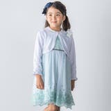 チュールレース+サテンワンピース(110~130cm) | BeBe | 詳細画像8 