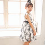 【日本製】ラッセルレースモノトーン花柄ドレス(90~150cm) | BeBe | 詳細画像5 