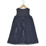 【日本製】千鳥格子オパールベルベットドレス(100~140cm) | BeBe | 詳細画像14