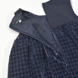 【日本製】千鳥格子オパールベルベットドレス(100~140cm) | BeBe | 詳細画像17