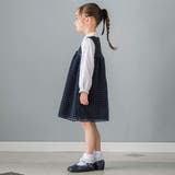 【日本製】千鳥格子オパールベルベットドレス(100~140cm) | BeBe | 詳細画像3