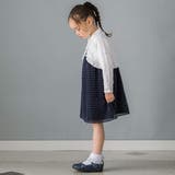 【日本製】千鳥格子オパールベルベットドレス(100~140cm) | BeBe | 詳細画像5