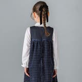 【日本製】千鳥格子オパールベルベットドレス(100~140cm) | BeBe | 詳細画像6