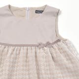 【日本製】千鳥格子オパールベルベットドレス(100~140cm) | BeBe | 詳細画像9