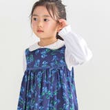 フレンチ アイリスフリルギャザーワンピース | BeBe | 詳細画像5