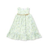 グリーン系 | フレンチ アイリスフリルギャザーワンピース | BeBe