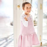 【お揃い】ブロッサムラメツイードローウエスト切替ジャンパースカート(100~15… | BeBe | 詳細画像3 