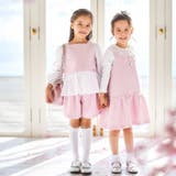 【お揃い】ブロッサムラメツイードローウエスト切替ジャンパースカート(100~15… | BeBe | 詳細画像6 