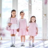 【お揃い】ブロッサムラメツイードローウエスト切替ジャンパースカート(100~15… | BeBe | 詳細画像7 