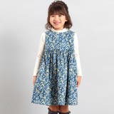 【お揃い】オンフルールフラワープリントジャンパースカート(80~150cm) | BeBe | 詳細画像1 