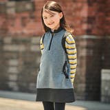 グレー | ポンチタフタ切り替えサークルポケットジャンパースカート(90~150cm) | BeBe