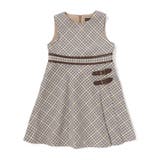 【お揃い】TRチェックパイピングベルトジャンパースカート(100~150cm) | BeBe | 詳細画像7
