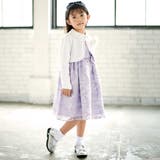 フローラルオパールプリントウエストリボンドレス(110~130cm) | BeBe | 詳細画像3 