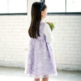 フローラルオパールプリントウエストリボンドレス(110~130cm) | BeBe | 詳細画像4 