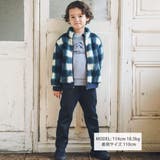 バッファローチェックボアジップブルゾン(90~150cm) | BeBe | 詳細画像2 