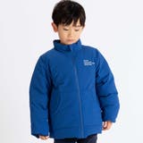 【撥水】リップストップ×タフタリバーシブル中綿ブルゾン(90~150cm) | BeBe | 詳細画像1 