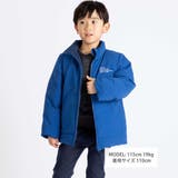 【撥水】リップストップ×タフタリバーシブル中綿ブルゾン(90~150cm) | BeBe | 詳細画像2 