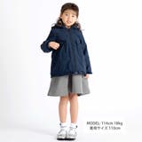 【撥水加工】ヴィンテージタフタ裏ファー裾フリルフードブルゾン(80~150cm) | BeBe | 詳細画像2 