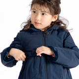 【撥水加工】ヴィンテージタフタ裏ファー裾フリルフードブルゾン(80~150cm) | BeBe | 詳細画像3 