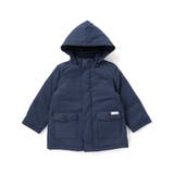 ネイビー | 【撥水加工】ボアライナーベスト付きナイロン中綿3wayコート(90~150cm) | BeBe