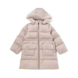 【撥水加工】タフタウエストギャザーファーフード中綿コート(100~160cm) | BeBe | 詳細画像5 