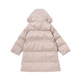 【撥水加工】タフタウエストギャザーファーフード中綿コート(100~160cm) | BeBe | 詳細画像6 