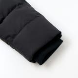 【撥水加工】タフタ切り替えロゴプリントフード中綿コート(100~160cm) | BeBe | 詳細画像8