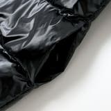 【撥水加工】タフタ切り替えロゴプリントフード中綿コート(100~160cm) | BeBe | 詳細画像9