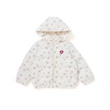 Girlyフラワープリントタフタフード中綿コート | BeBe | 詳細画像10 