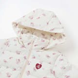 Girlyフラワープリントタフタフード中綿コート | BeBe | 詳細画像12 