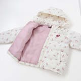 Girlyフラワープリントタフタフード中綿コート | BeBe | 詳細画像19 