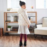 Girlyフラワープリントタフタフード中綿コート | BeBe | 詳細画像5 