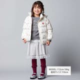 Girlyフラワープリントタフタフード中綿コート | BeBe | 詳細画像7 