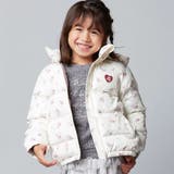 Girlyフラワープリントタフタフード中綿コート | BeBe | 詳細画像8 