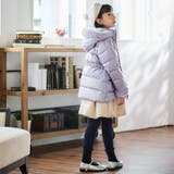 シャイニータフタウエスト切り替えシャギーファーフードダウンコート | BeBe | 詳細画像3