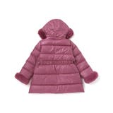 シャイニータフタウエスト切り替えシャギーファーフードダウンコート | BeBe | 詳細画像7